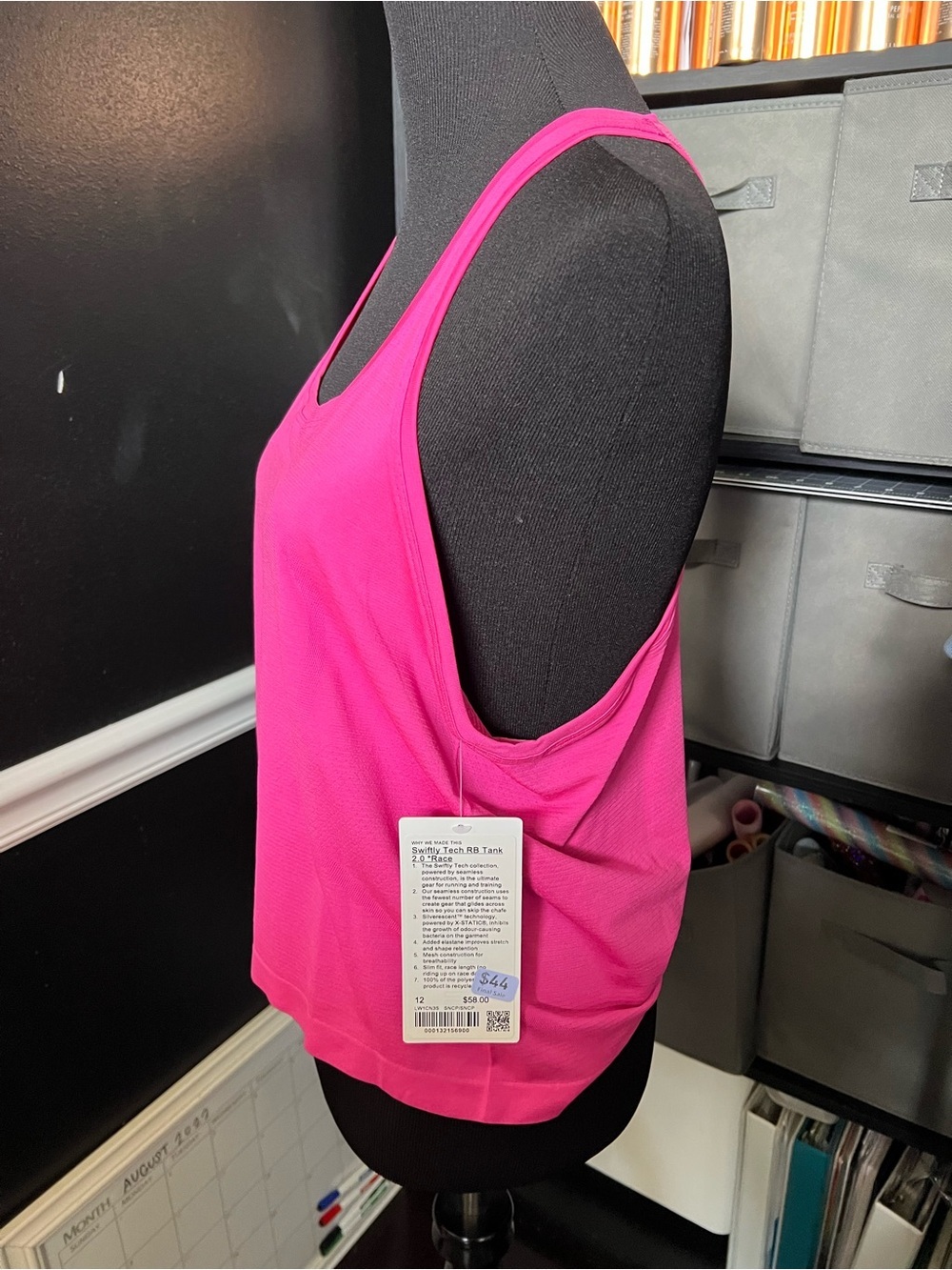 lululemon athletica Swiftly Tech Racerback Tank - Sonic Pink - Picture 3 of 3